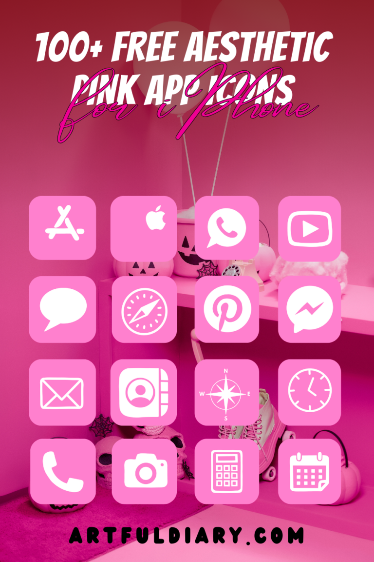 108+ Free Aesthetic Pink App Icons For Your iPhone