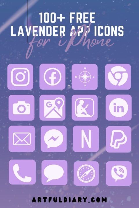 100+ Free Purple app icons Customized for iPhone