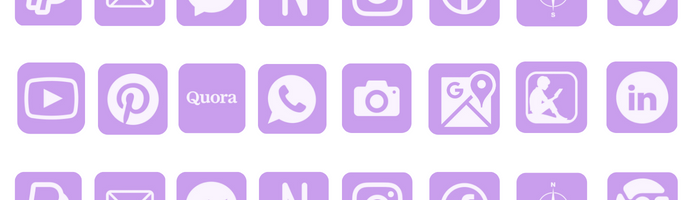 Purple app icons pack Featured Image