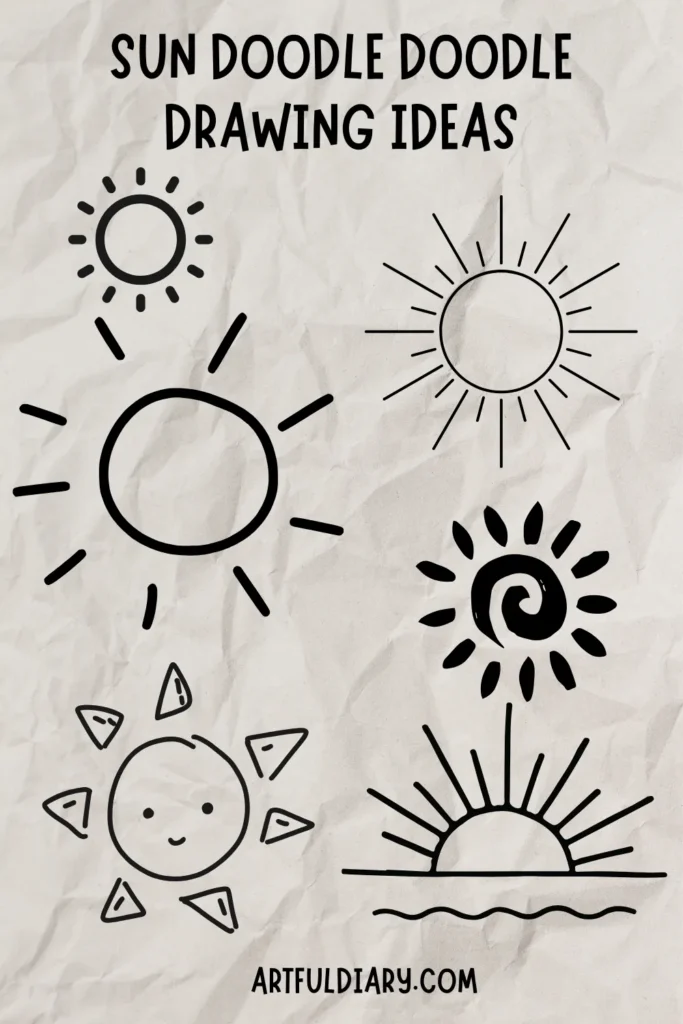 doodle ideas of a sun