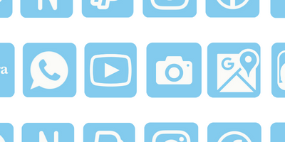 100+ Free Light Blue app icons Customized for iPhone