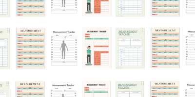Downloadable Free Printable Body Measurement Tracker of 2024