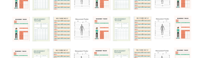 printable body measurement tracker