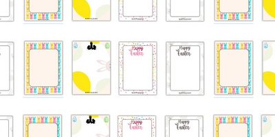 8 Easter Bunny Note Printable Designs With Letter Examples