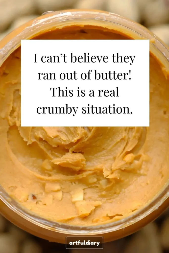 I can’t believe they ran out of butter! This is a real crumby situation, butter puns