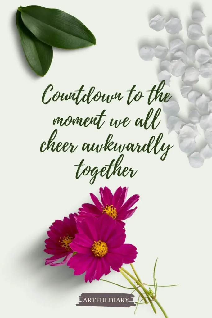 Countdown to the moment we all cheer awkwardly together, new year puns