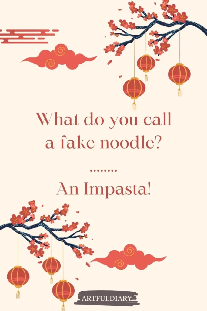 What do you call a fake noodle? ........ An Impasta, new year pun