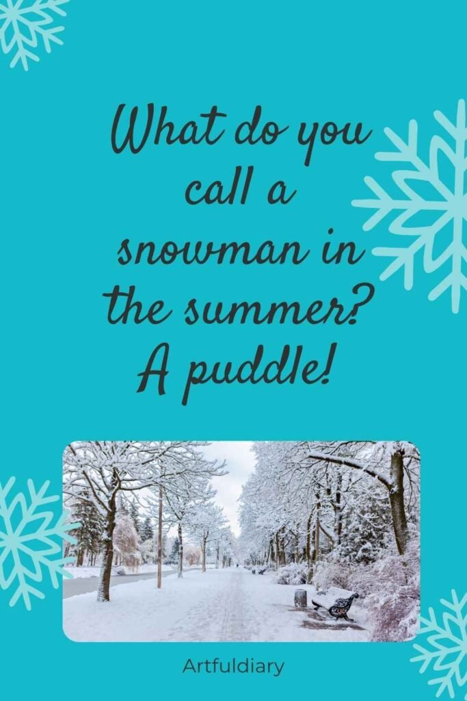 What do you call a snowman in the summer_ A puddle!, snow puns.