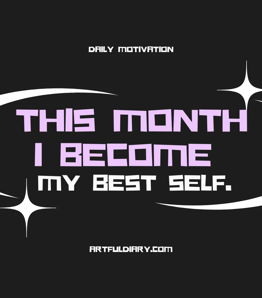 January affirmations.