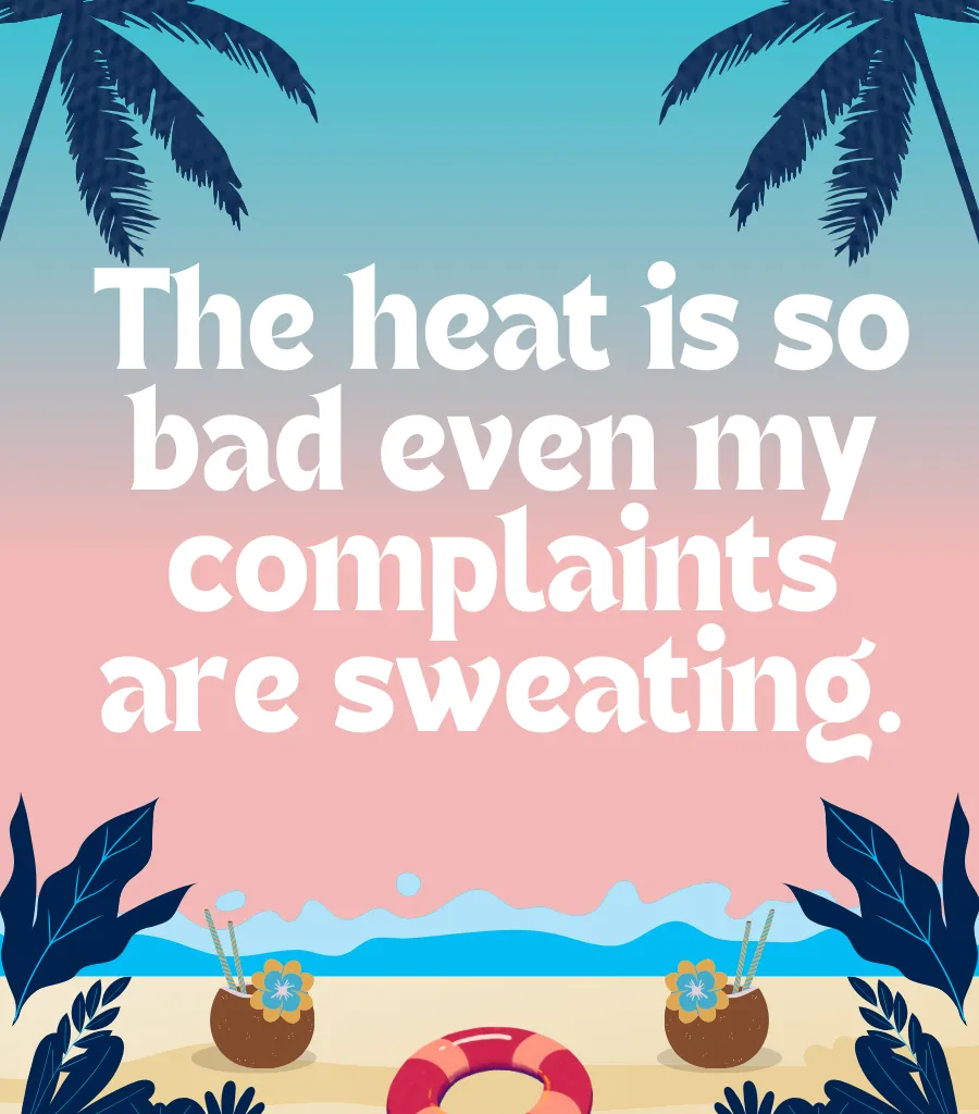 Hot Summer Quotes Funny.