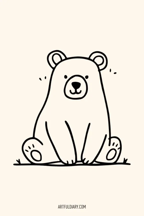 bear Simple drawing idea.