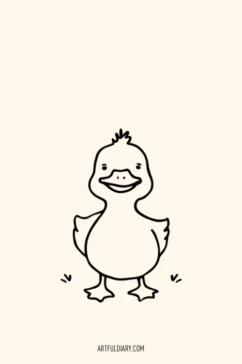 duck Simple drawing idea.