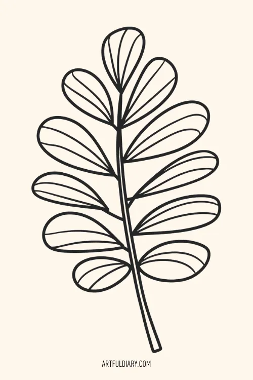 leaf Simple drawing idea.