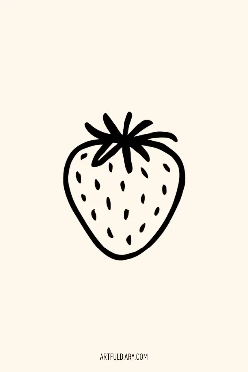 strawberry Simple drawing idea.