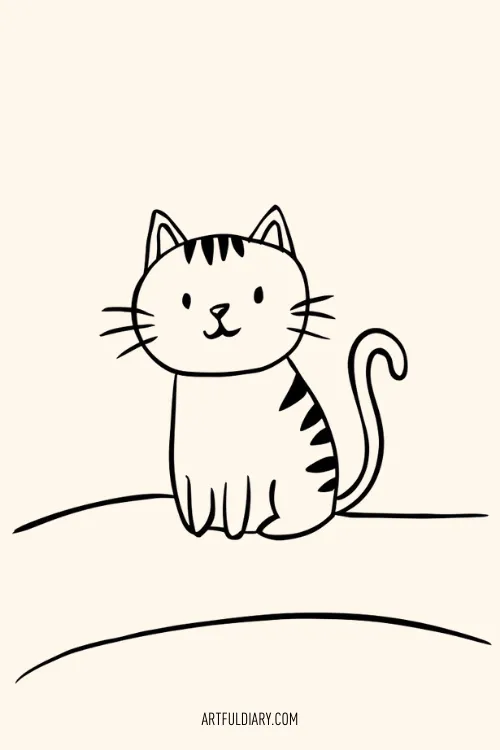 Cat Simple drawing idea.