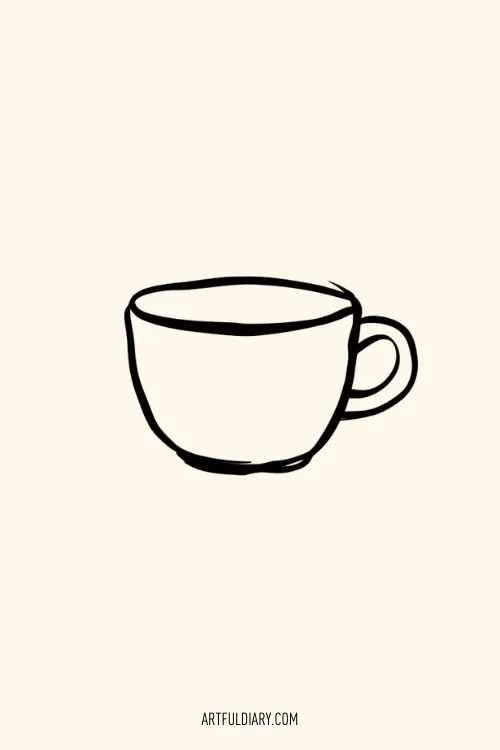 Cup Simple drawing idea.