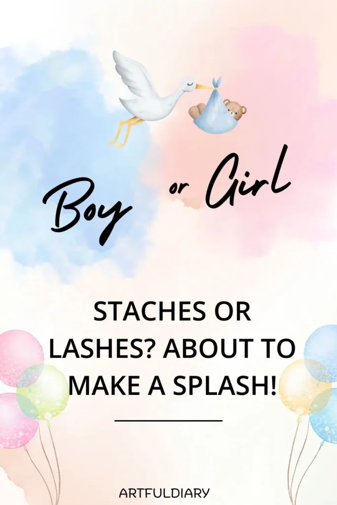 Staches or lashes? About to make a splash! quotes