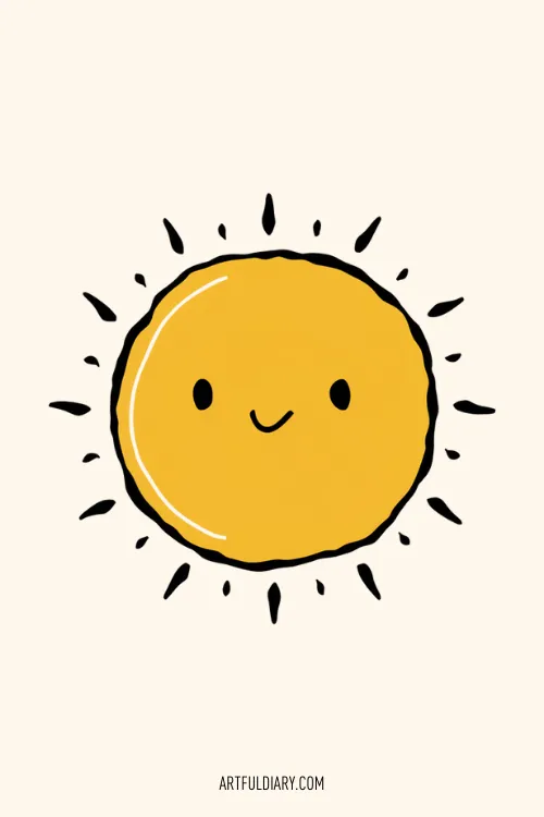 Sun Simple drawing idea.