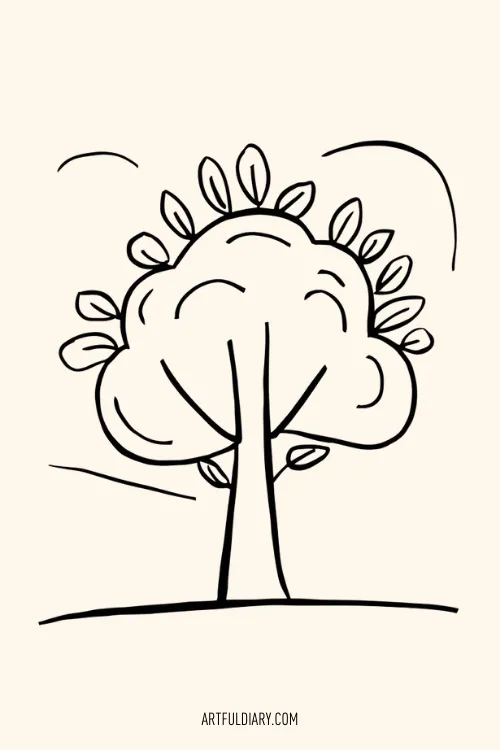 Tree Simple drawing idea.