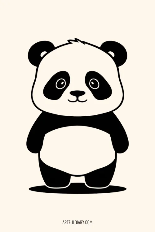 panda Simple drawing idea.