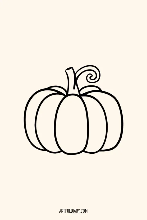 pumpkin Simple drawing idea.