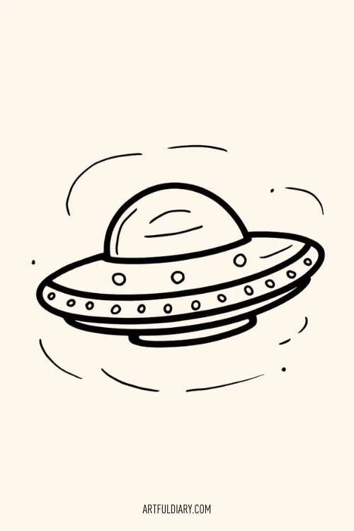 ufo Simple drawing idea.