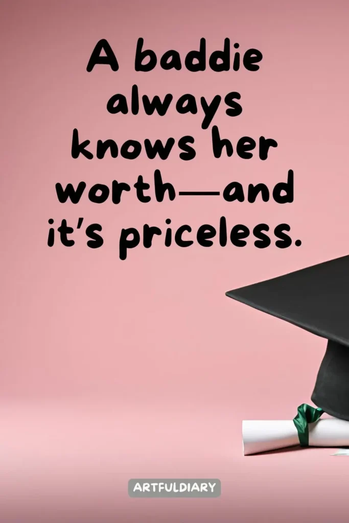 A baddie always knows her worth—and it’s priceless, Quotes