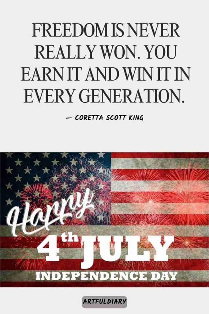 Freedom is never really won. You earn it and win it in every generation, Quotes