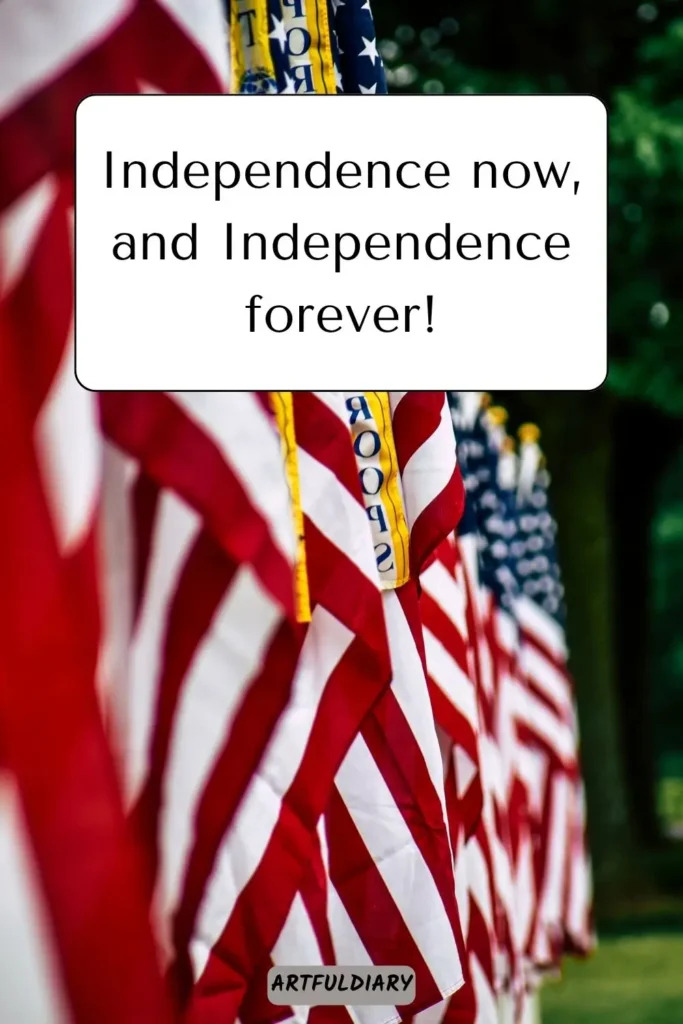 Independence now, and Independence forever! Quotes