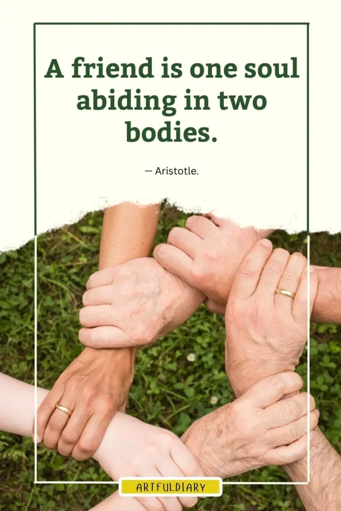 A friend is one soul abiding in two bodies, happy friendship day images and quotes