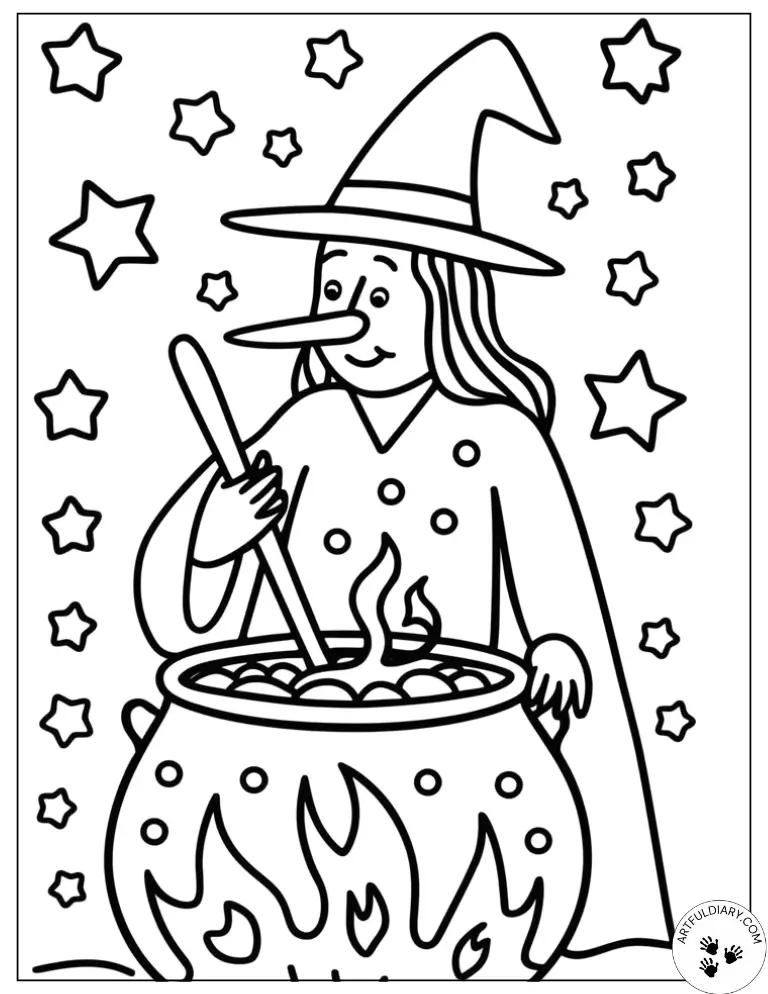 Little Witch Mixing Magic